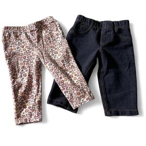 Carter's Floral and Dark Blue Kids Leggings